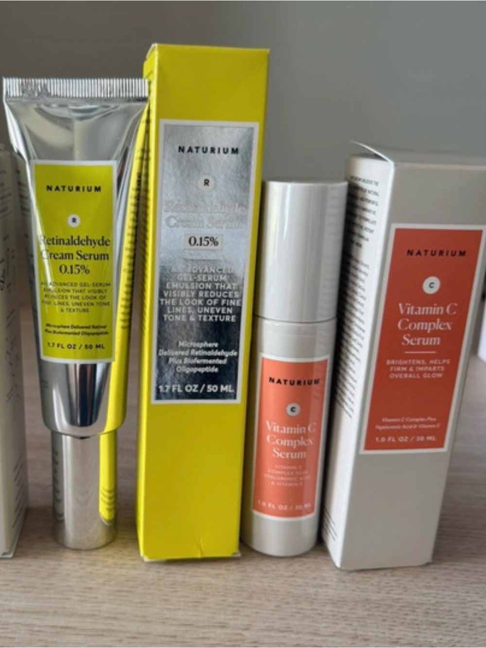 $54 New Naturium Skincare Bundle Retinaldehyde, 10% Vitamin C
